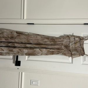 Snake print maxi dress, lightly worn- like new.